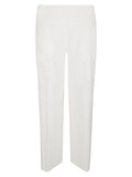 Via Masini 80 Straight leg linen blend trousers