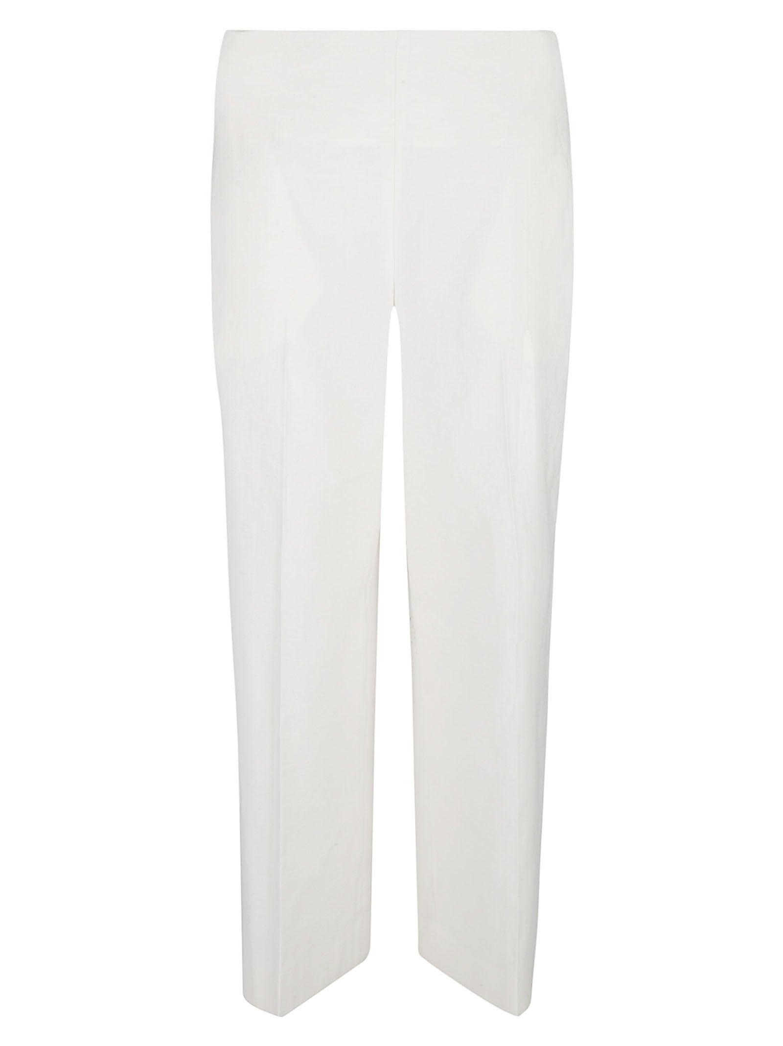 Via Masini 80 Straight leg linen blend trousers