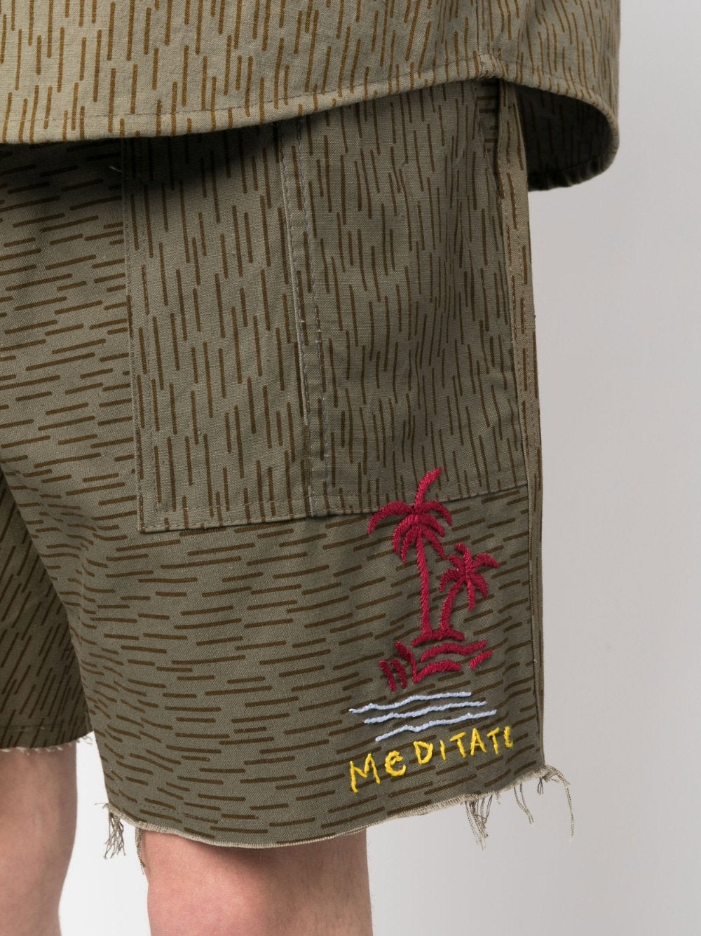 President'S Camouflage print shorts