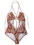 Knwls Side lacing swinsuit