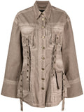 Blumarine Pocketed denim jacket