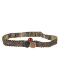 Exquisite J Raffia belt