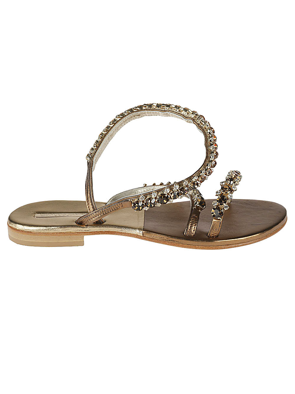 Emanuela Caruso Gold monastic anklet bracelet sandal