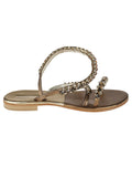 Emanuela Caruso Gold monastic anklet bracelet sandal
