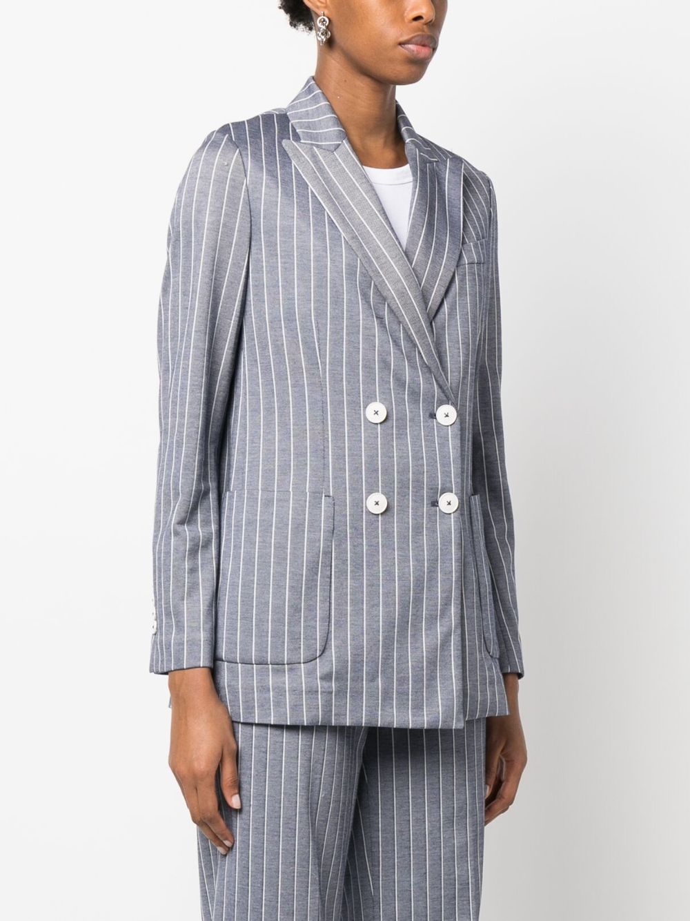 Circolo 1901 Striped double-breasted jacket