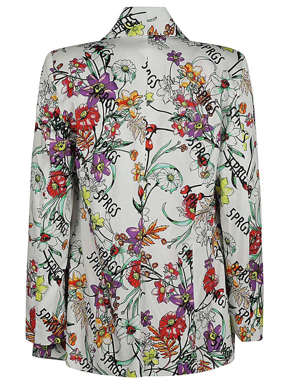 5Progress Printed single-breasted jacket