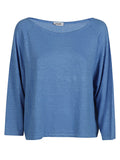 Base Linen boat-neck sweater