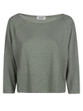 Base Linen boat-neck sweater