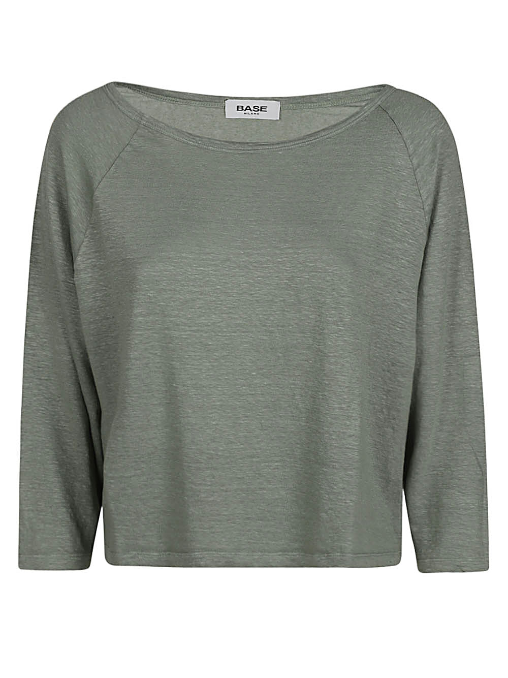 Base Linen boat-neck sweater