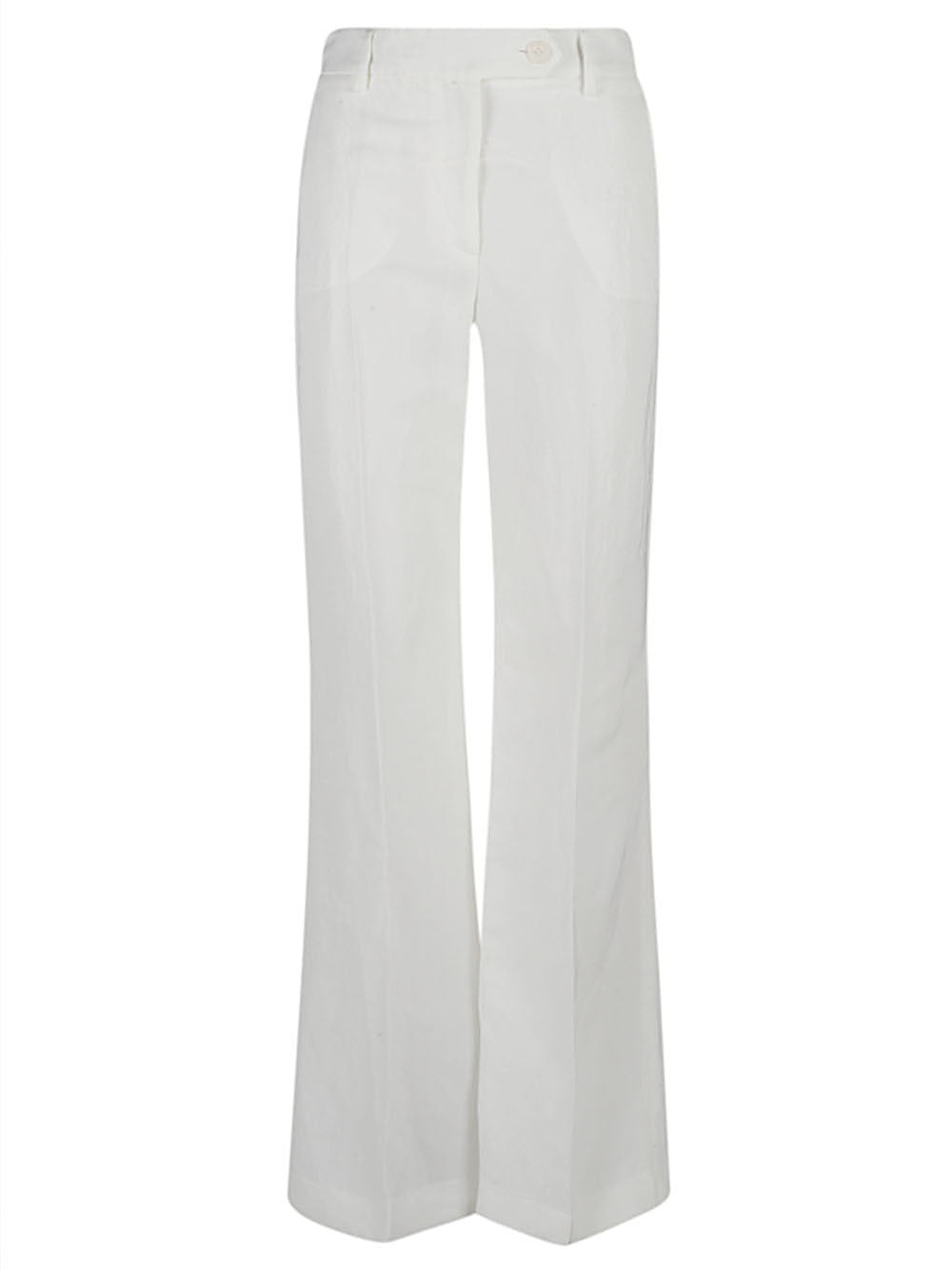 True Royal Linen flared trousers