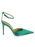 Lella Baldi Green Satin Pumps