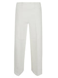Avenue Montaigne Cropped frayed denim trousers