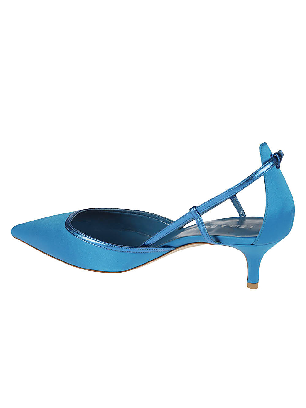 Lella Baldi Blue Leather Pumps