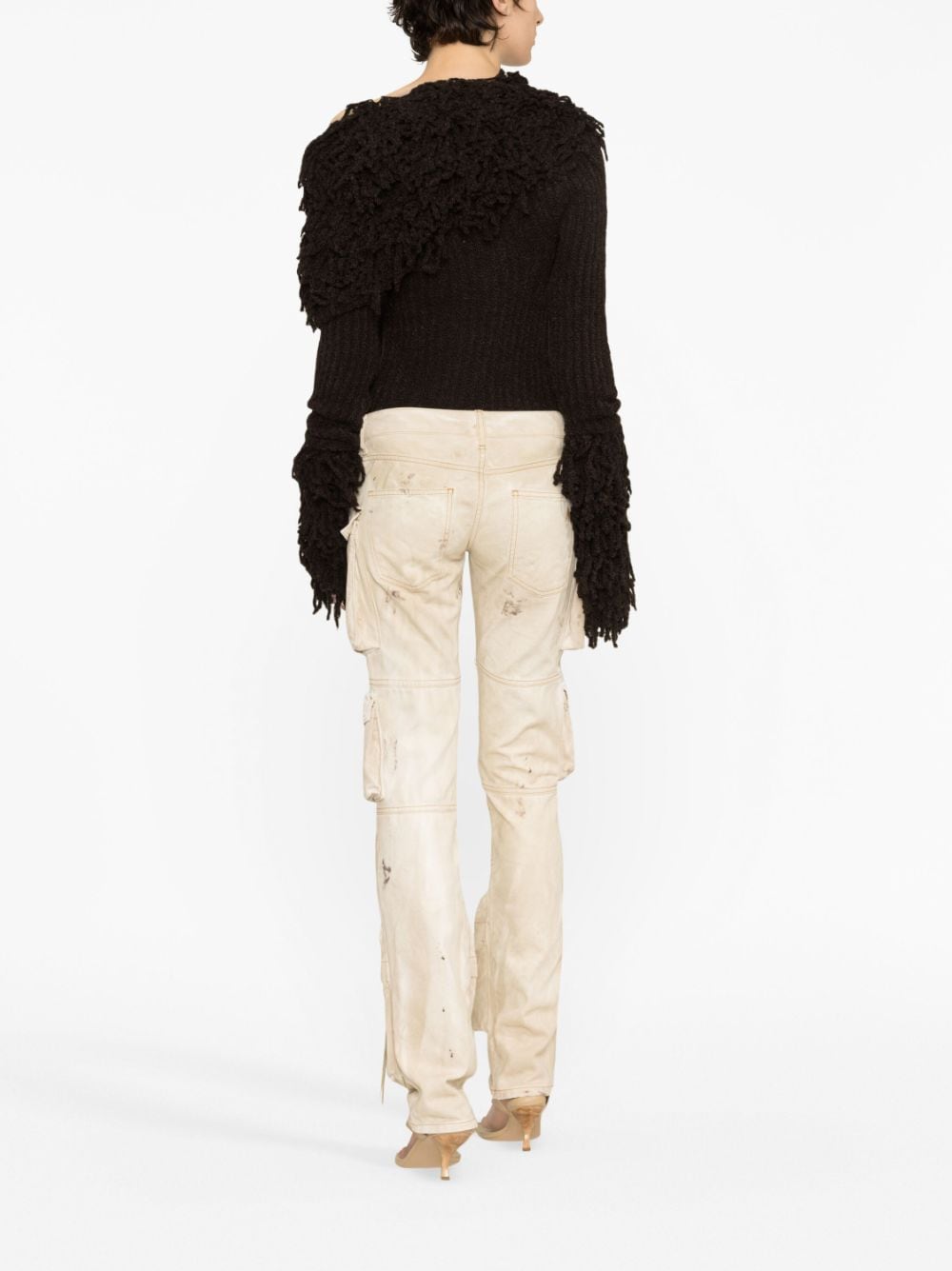 The Attico Essie cargo denim trousers