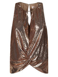 Dahlo Sequin cropped top
