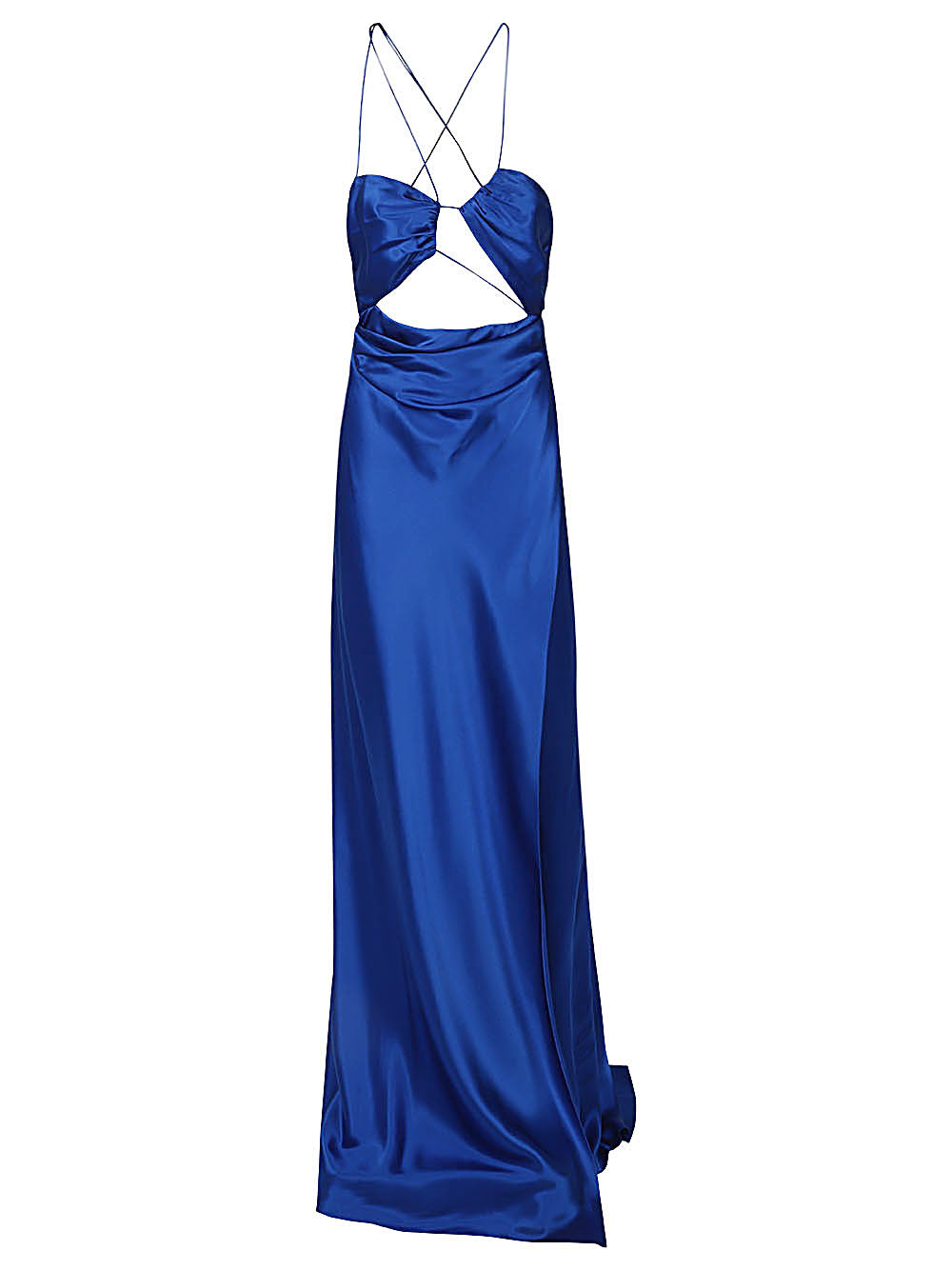 The Sei Asymmetric silk long dress