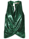 Dahlo Sequin cropped top