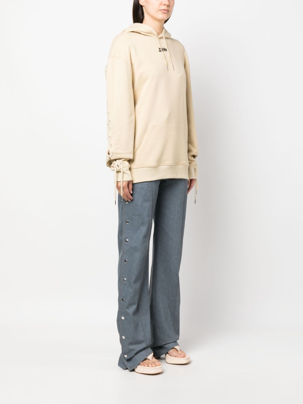 Jean Paul Gaultier Logo cotton hoodie