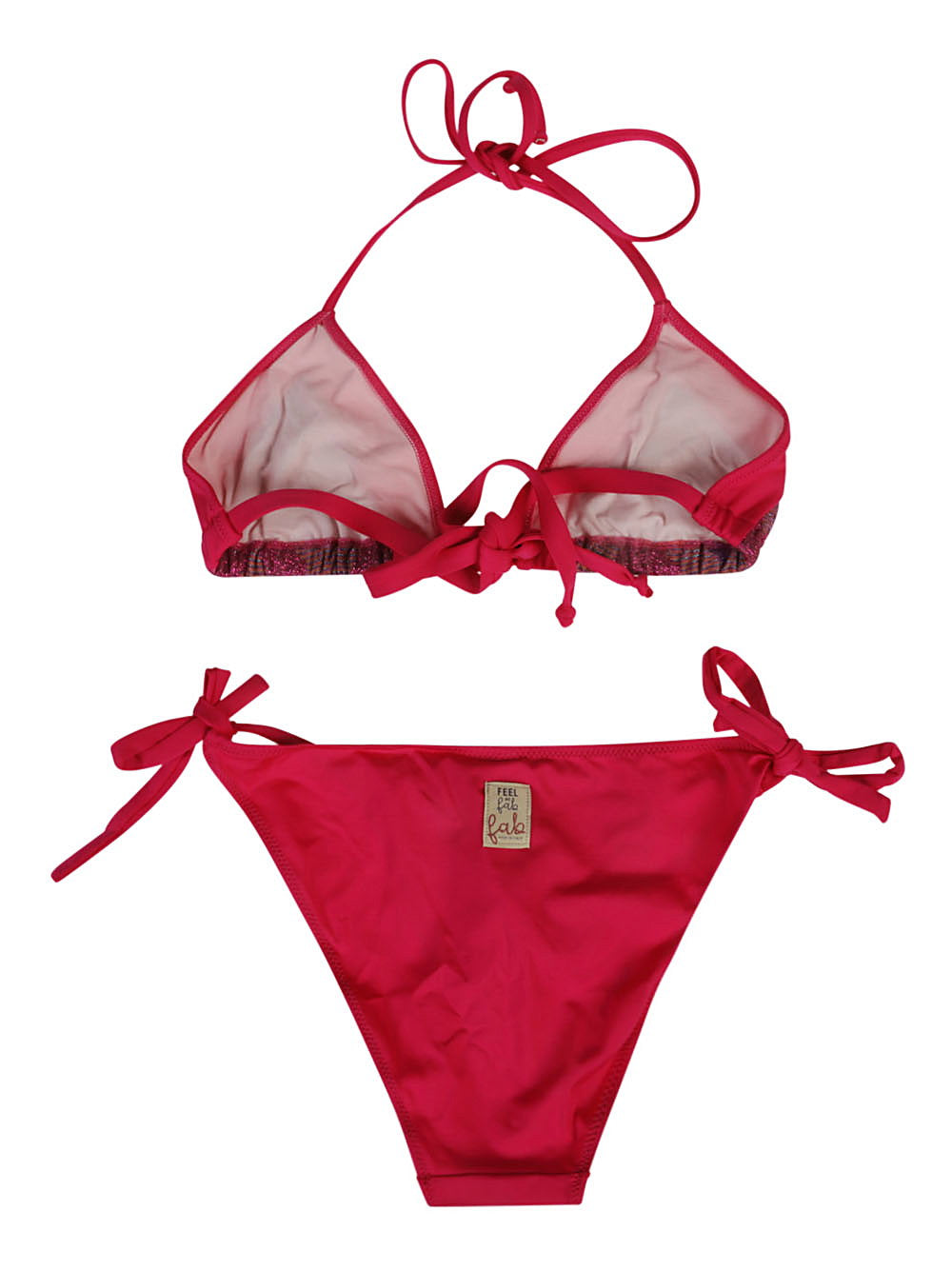 Feel Me Fab One printed triangle bikini set