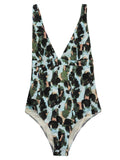 Feel Me Fab Crossy printed one-piece swimsuit