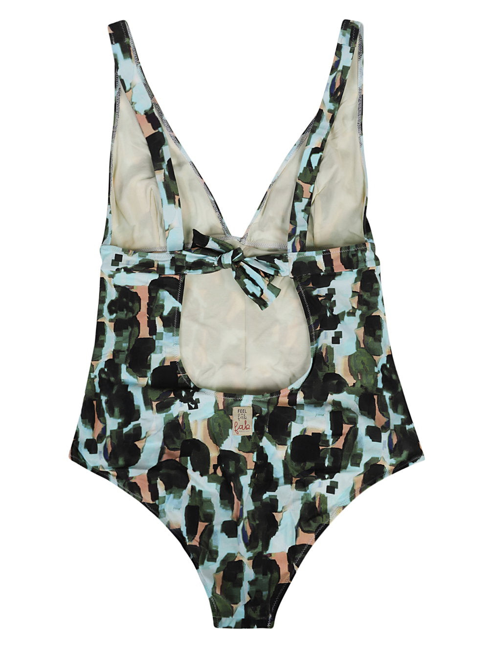 Feel Me Fab Crossy printed one-piece swimsuit