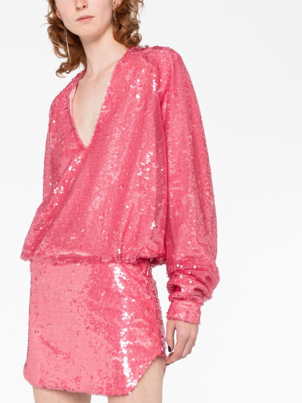 The Attico Gael sequined mini dress