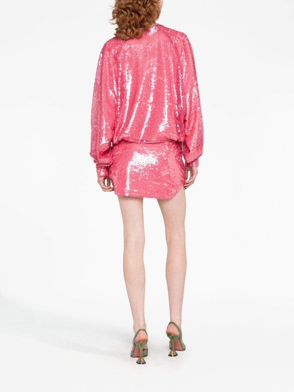 The Attico Gael sequined mini dress