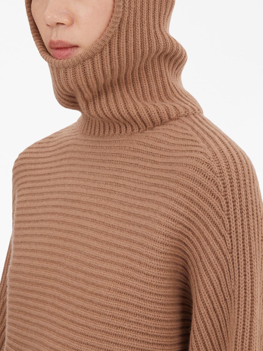 Ferragamo Cashmere cropped hoodie
