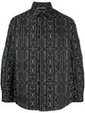 Palm Angels Monogram quilted overshirt