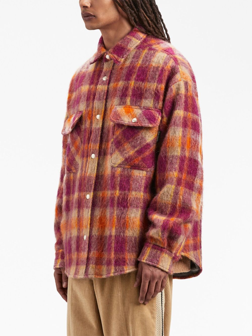 Palm Angels Checked wool overshirt