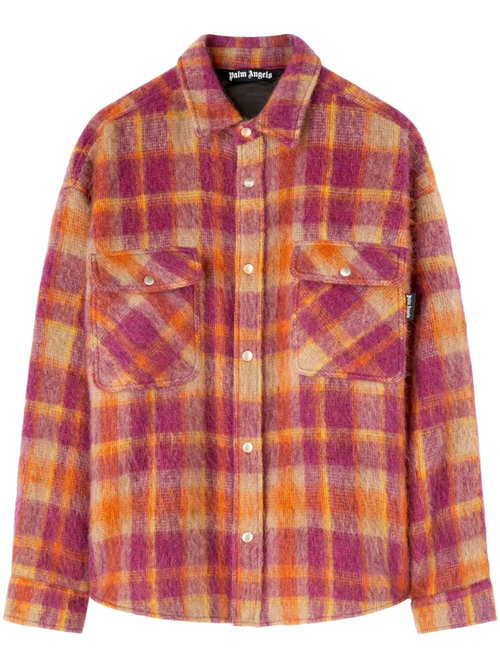 Palm Angels Checked wool overshirt