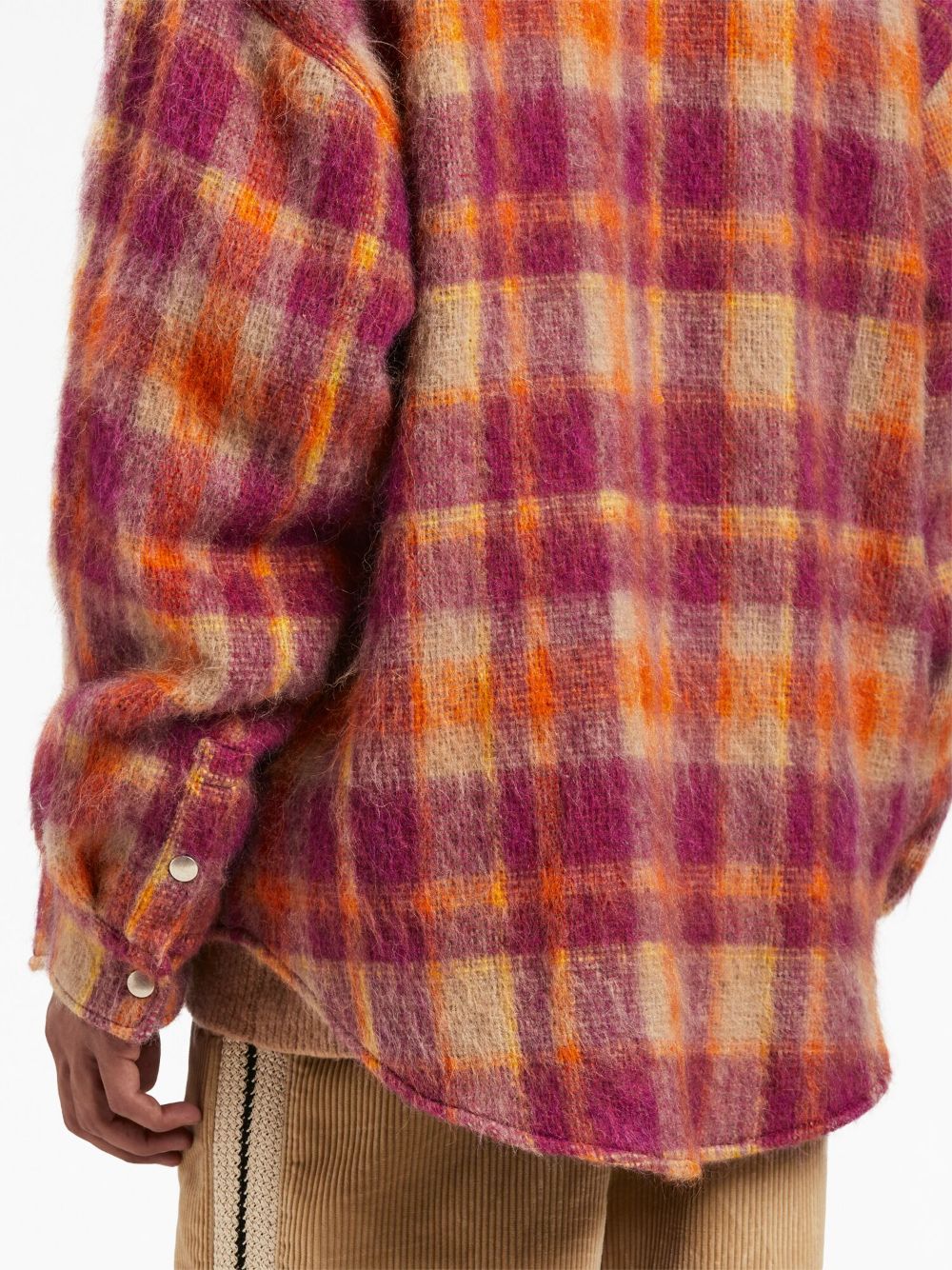 Palm Angels Checked wool overshirt