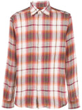 Barena Check print cotton blend shirt