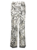 F.R.S . Printed silk trousers