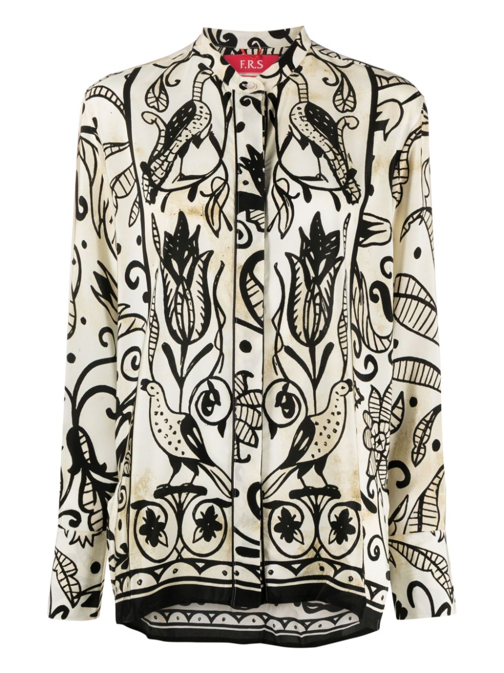 F.R.S . Printed silk shirt