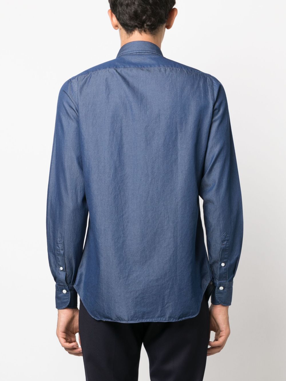 Finamore 1925 Napoli Regular fit denim shirt