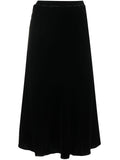Gold Hawk Velvet long skirt