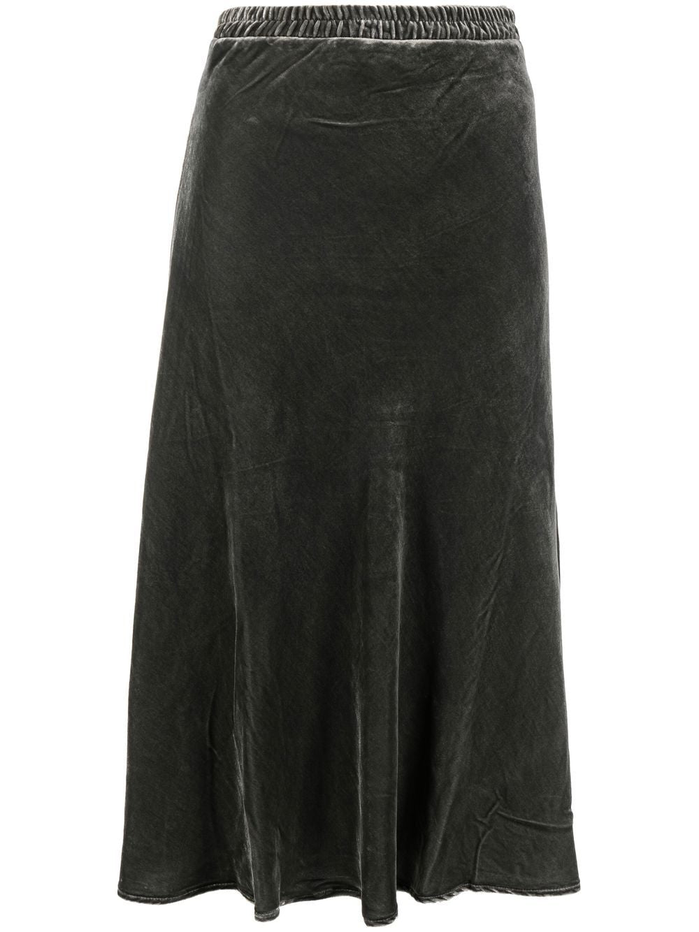 Gold Hawk Velvet long skirt