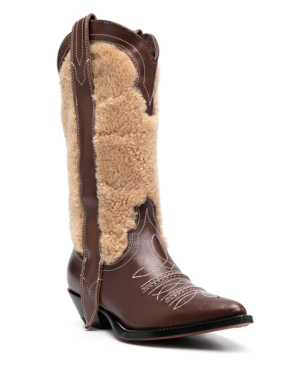 Sonora embroidered leather Texan boots