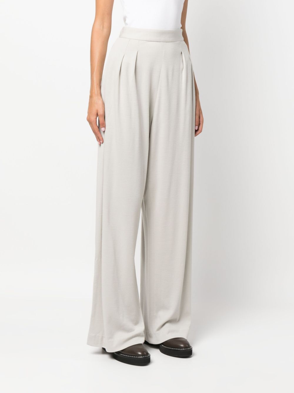 Fabiana Filippi Wide leg wool trousers