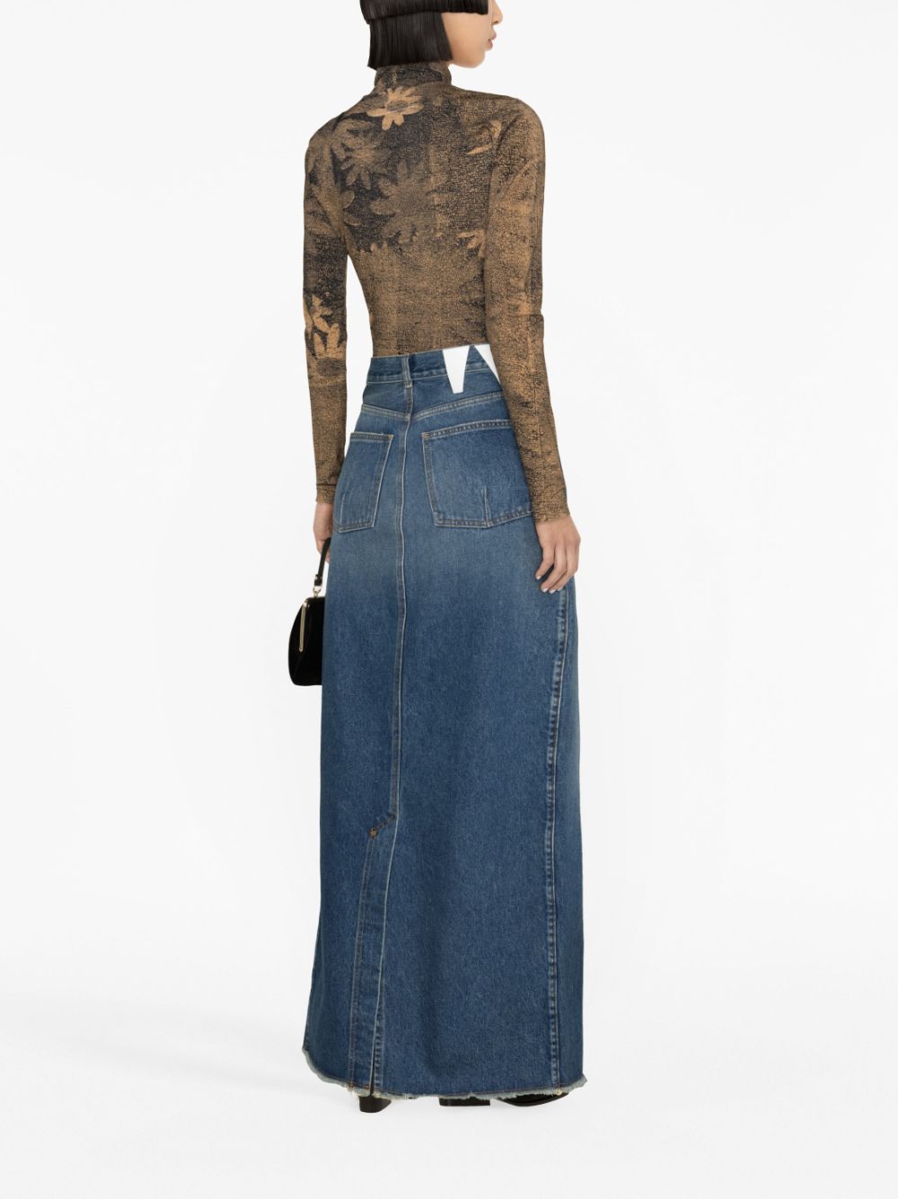 Darkpark Emma denim long skirt