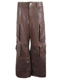 Fermas.Club Leather cargo pants
