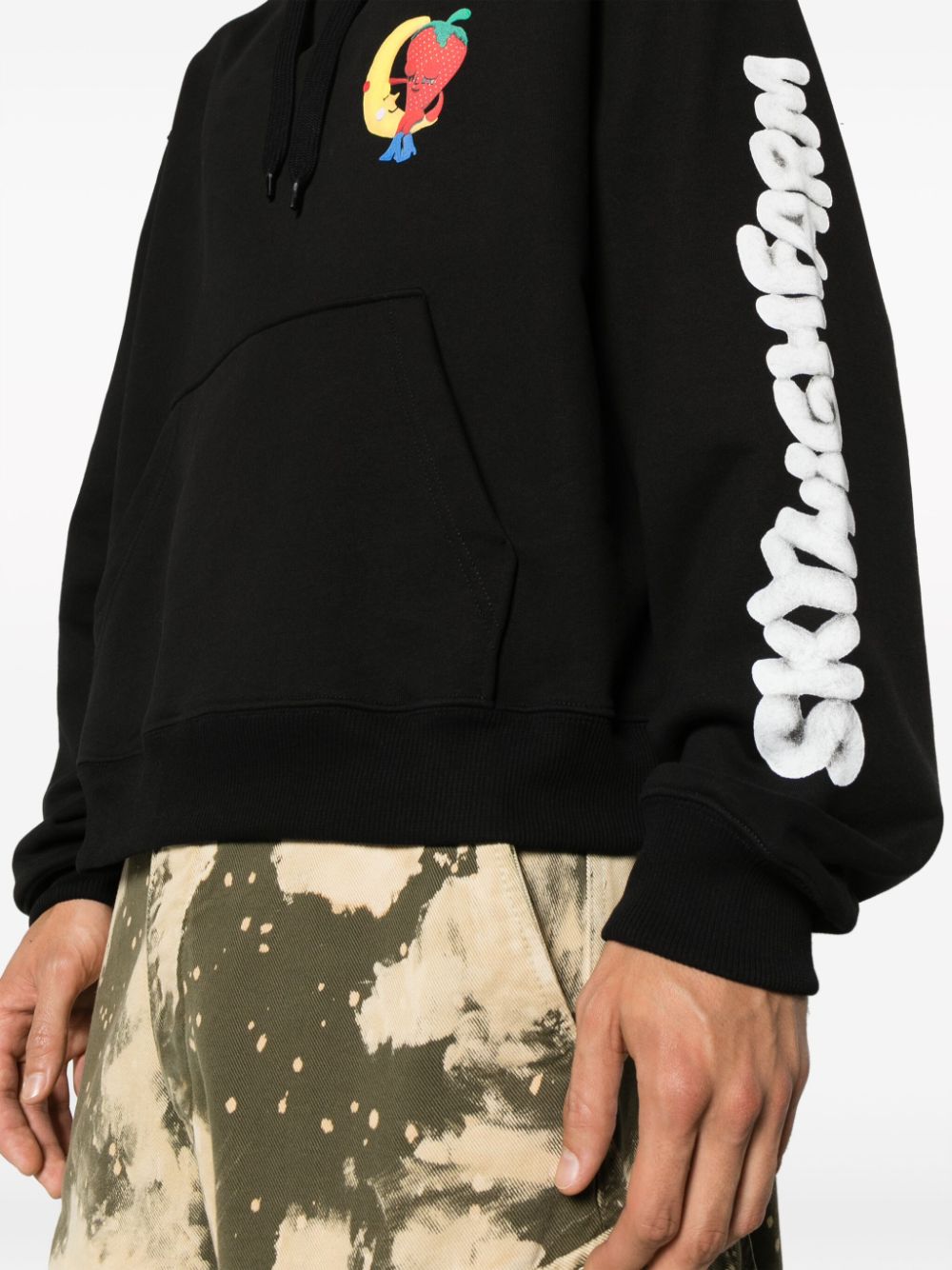 Sky High Farm Workwear Logo cotton hoodie