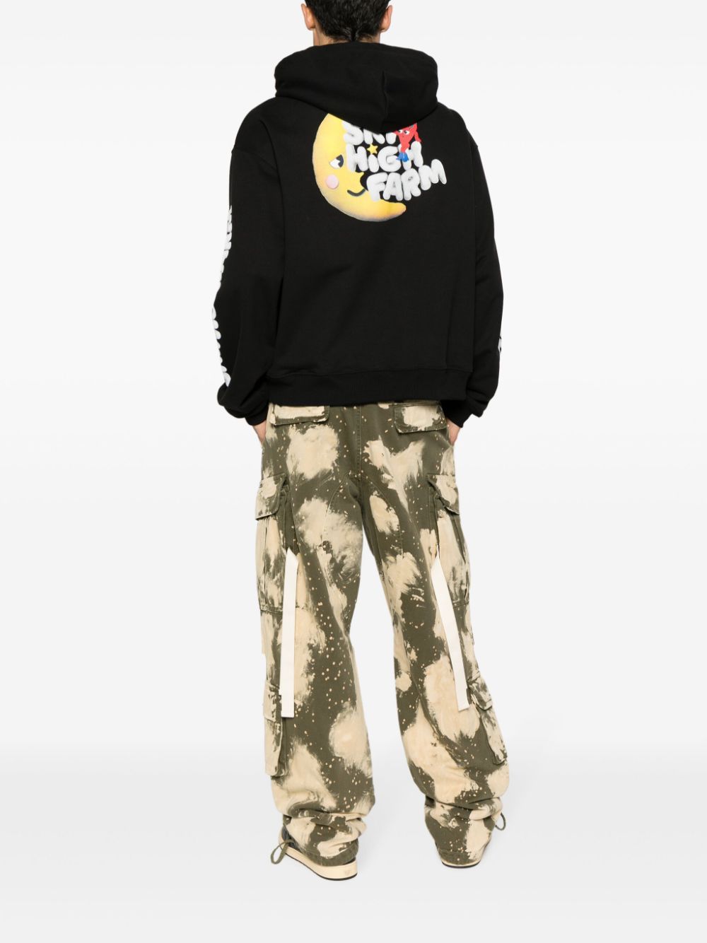 Sky High Farm Workwear Logo cotton hoodie