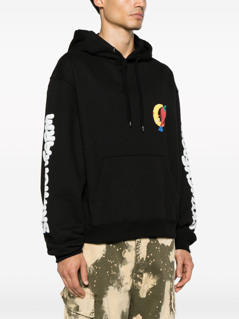 Sky High Farm Workwear Logo cotton hoodie