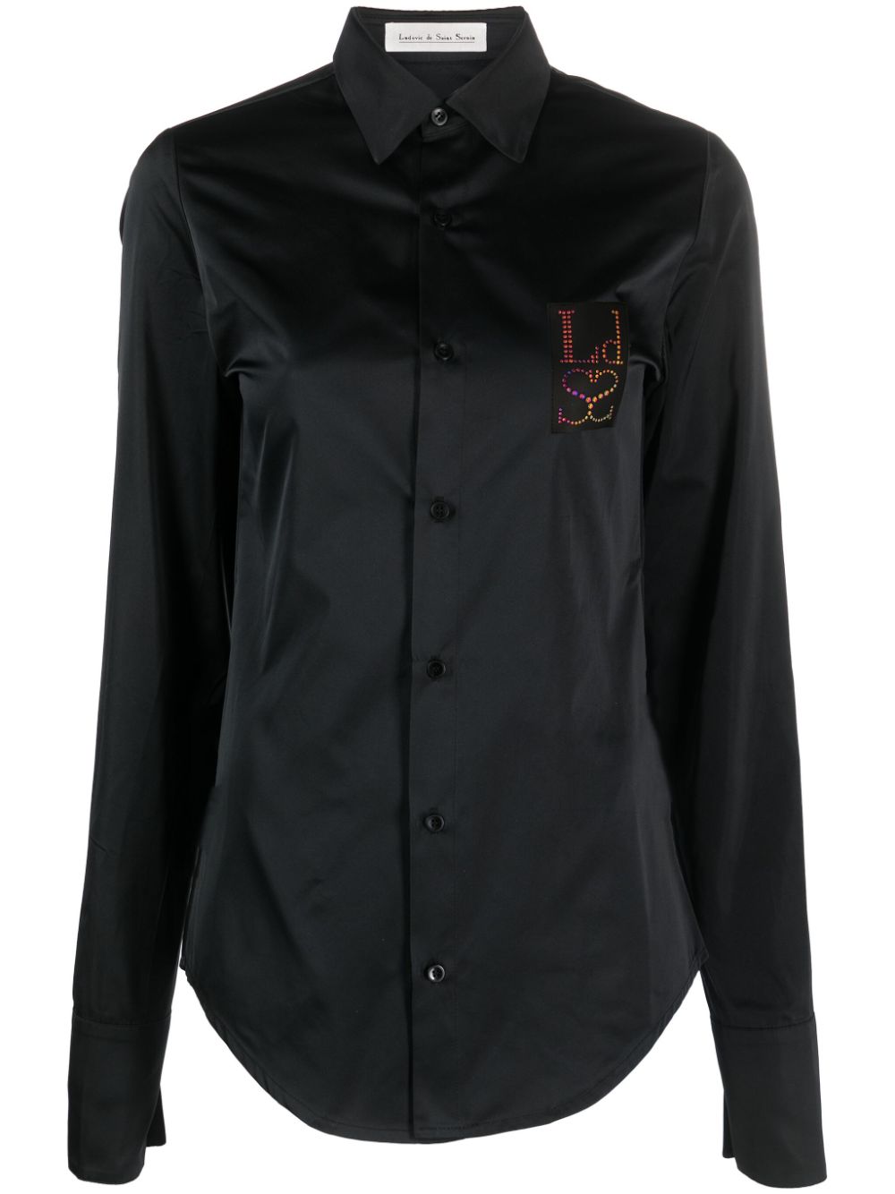 Ludovic De Saint Sernin Logo denim shirt