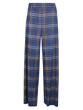Niu Wide leg checked trousers