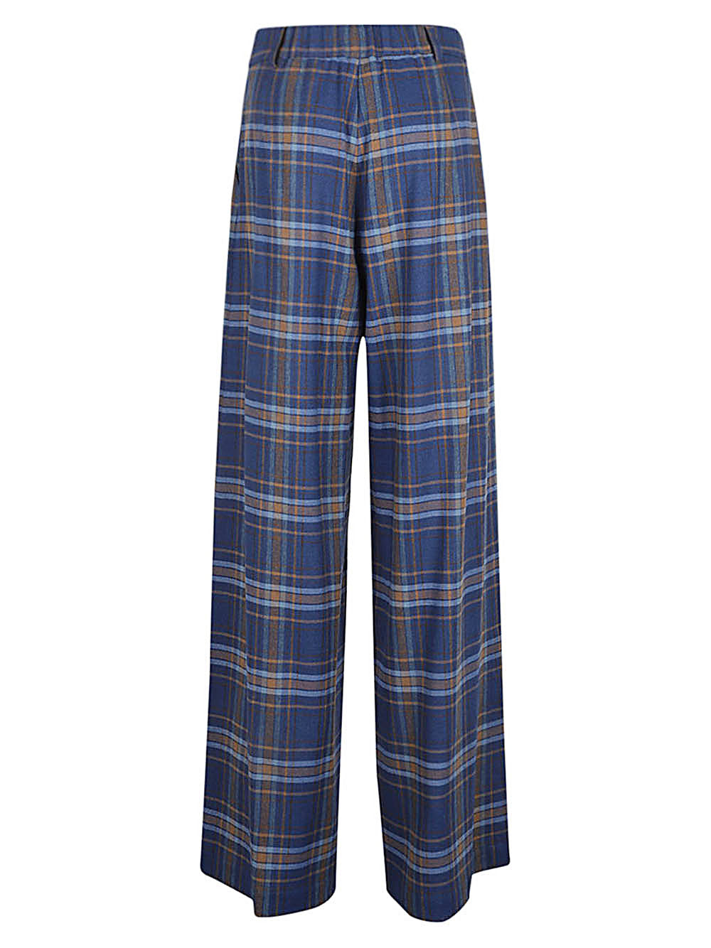 Niu Wide leg checked trousers