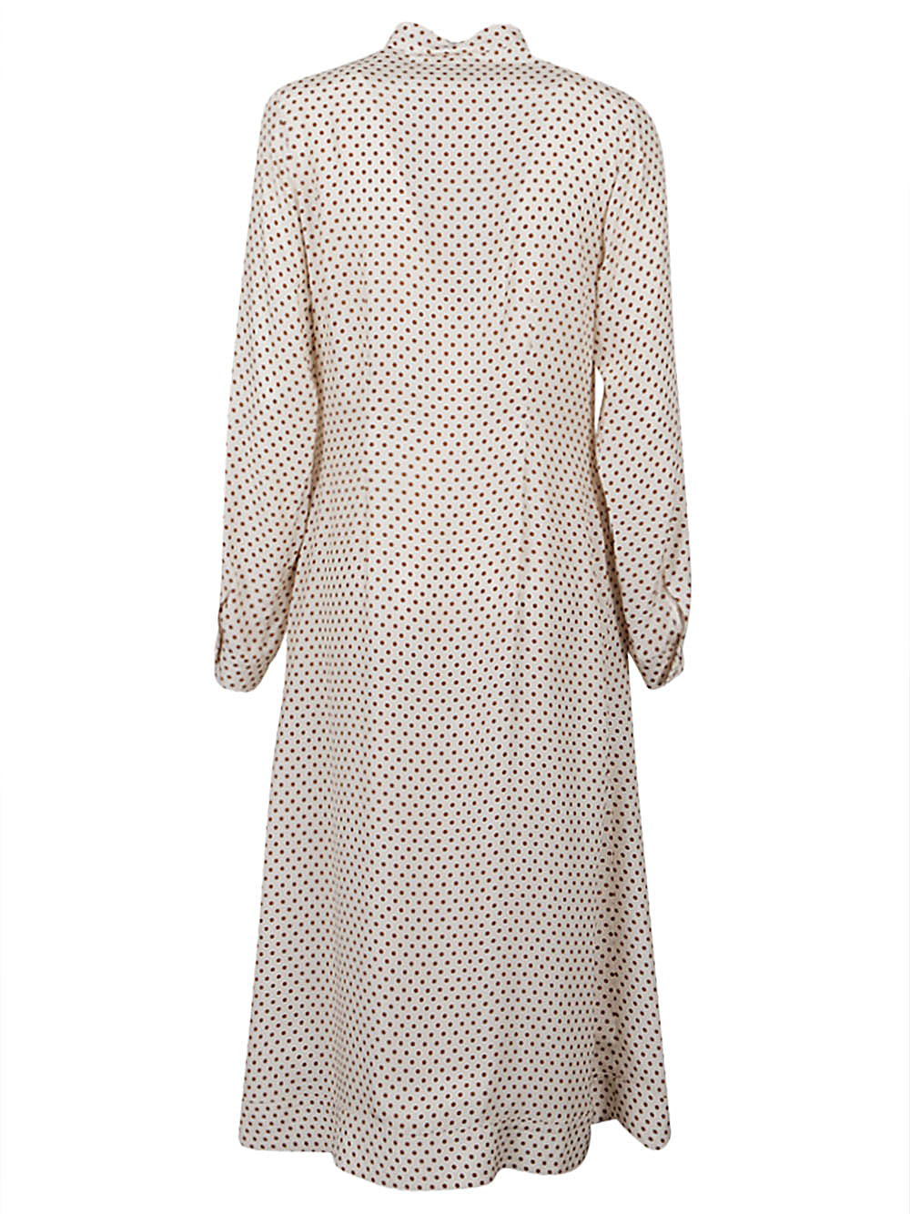 Crida Polka dot silk midi dress