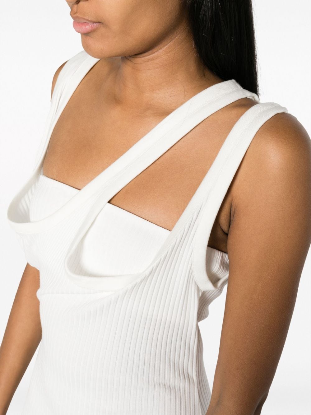 The Attico Ribbed jersey midi dress - Runway
